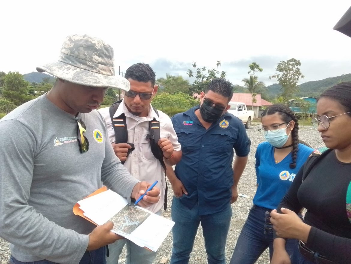 SINAPRED visita lugares críticos en Bonanza