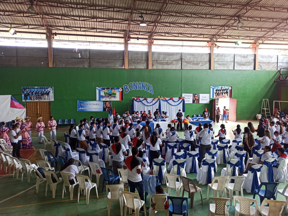 Jóvenes del Triángulo Minero, Prinzapolka y Mulukuku celebran el 155 aniversario de Rubén Darío