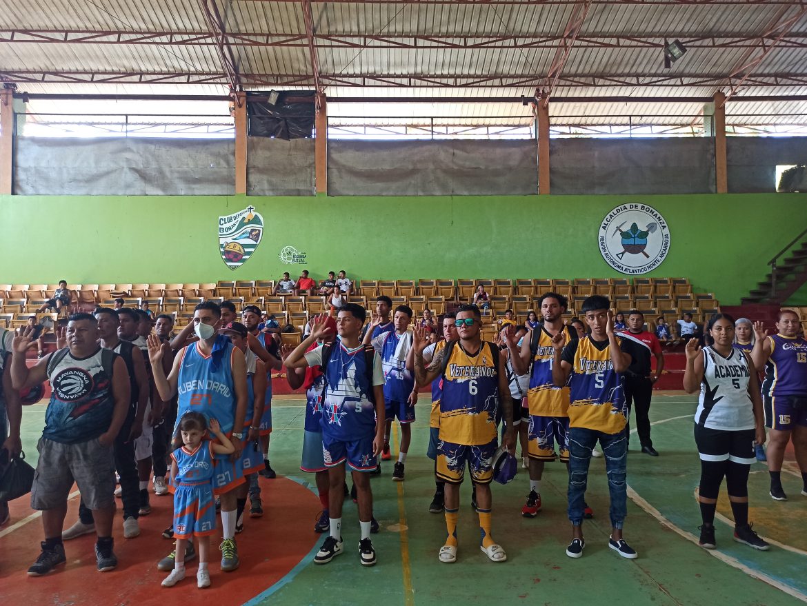 Inauguración del treinta y siete Campeonato de Baloncesto Municipal de Bonanza