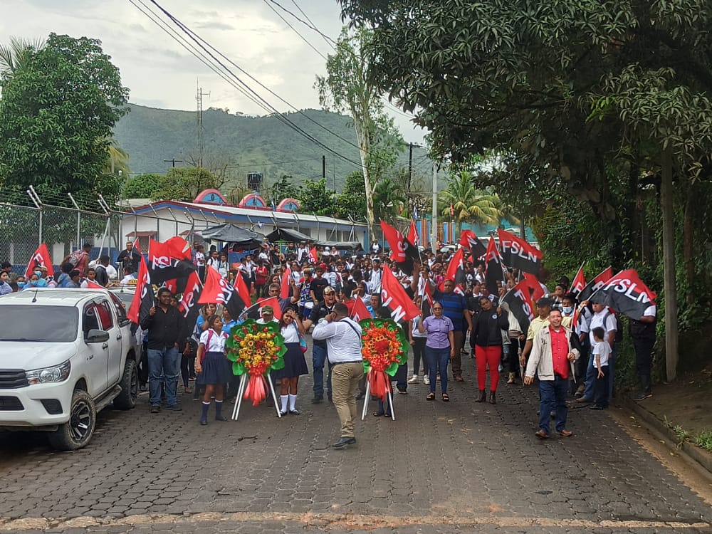 Bonanza realiza Desfile y acto en conmemoración al Día de la Dignidad Nacional